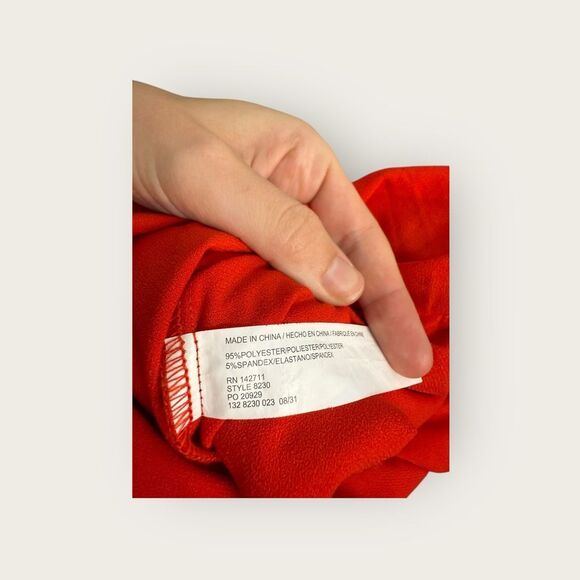 Eloquii Palazzo Pant Jumpsuit Red Size 24 - Picture 7 of 7